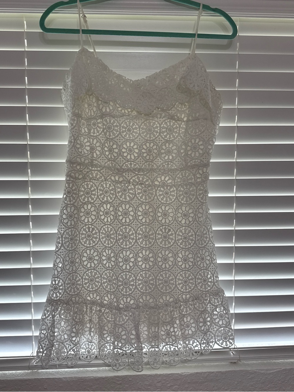 Sugarlips White Spaghetti Strap Mini Sundress